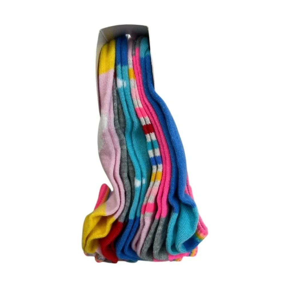 Wonder Nation Girls Colorful 6‎ pk No Show Socks Kids 10.5-4